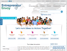Tablet Screenshot of entrepreneurenvoy.org